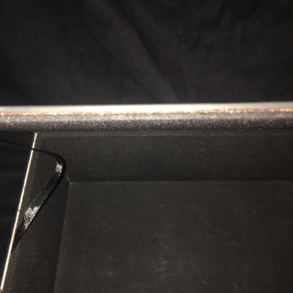Glass Gold Glittery White Faux Marble Jewelry Box